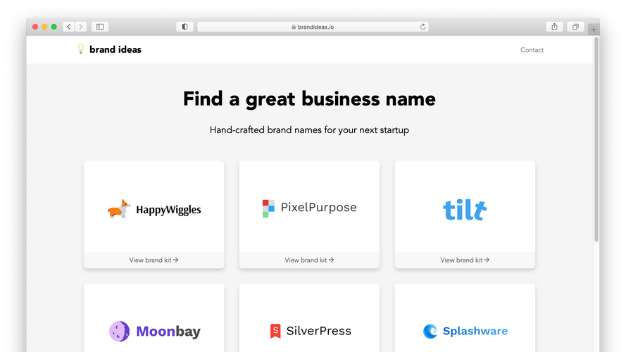Brand name ideas for your next project