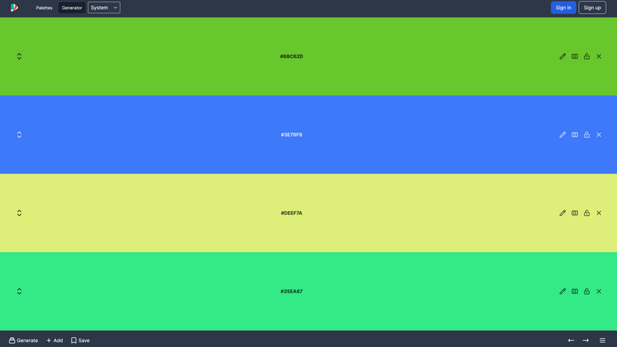 Hexpalette