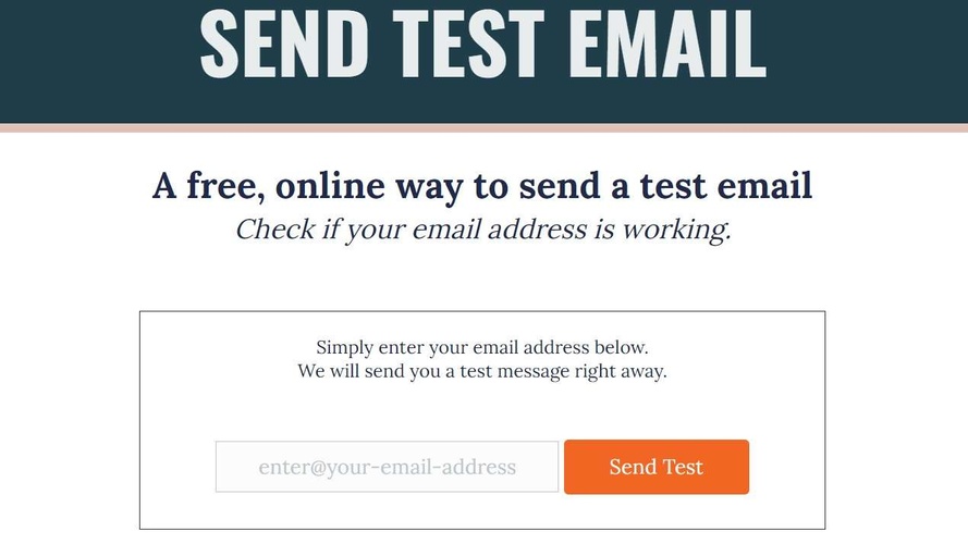 Send Test Email