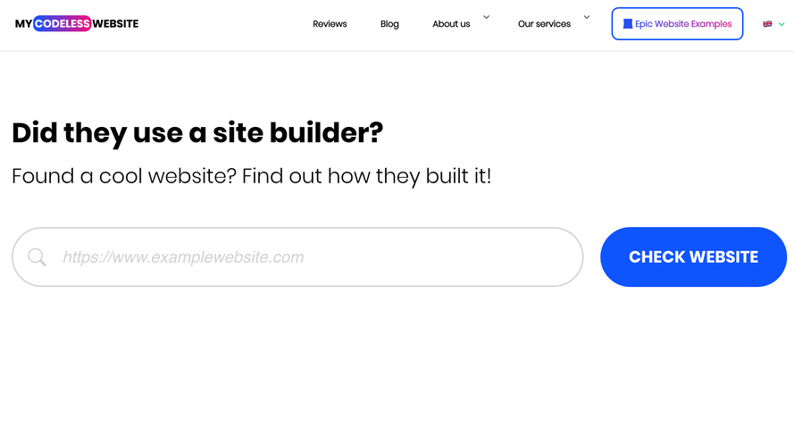My Codeless Website