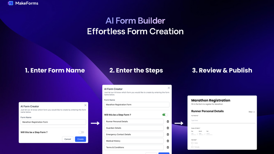 MakeForms AI Form Builder