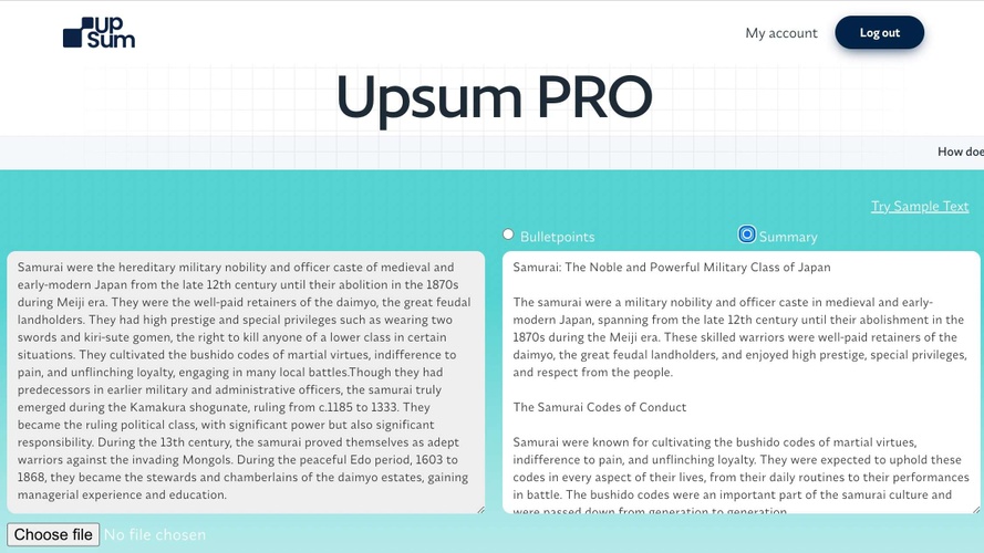Upsum.io