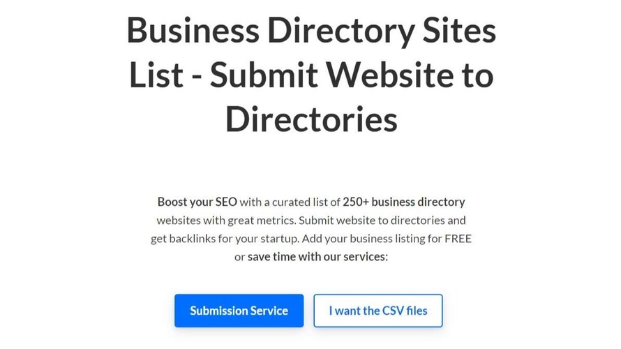 Business Directory Sites