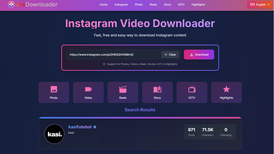 Instagram Video Downloader