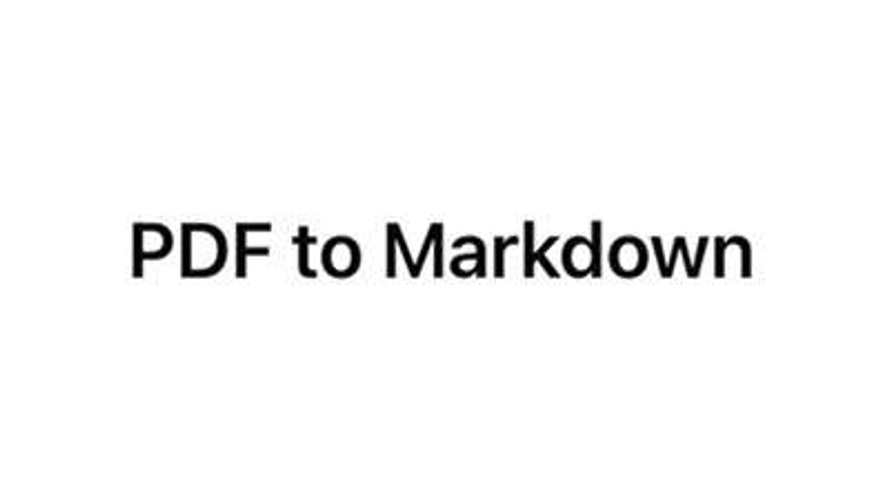 PDF to Markdown