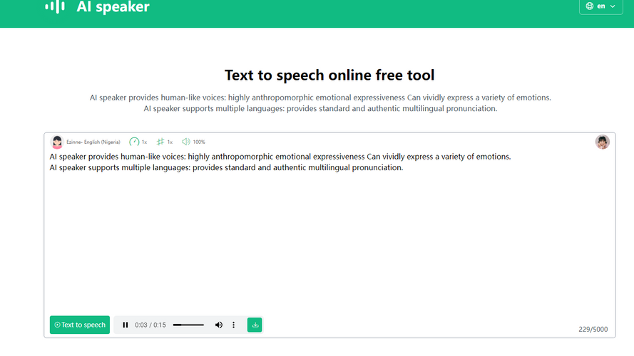 AI speaker