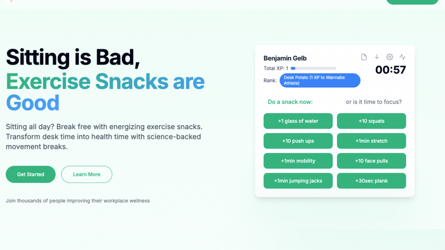 My Exercise Snacks
