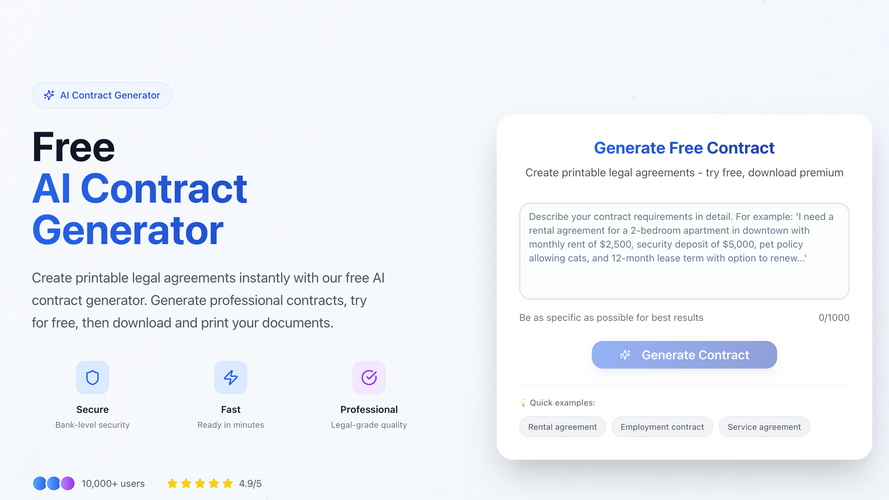 AI Contract Generator