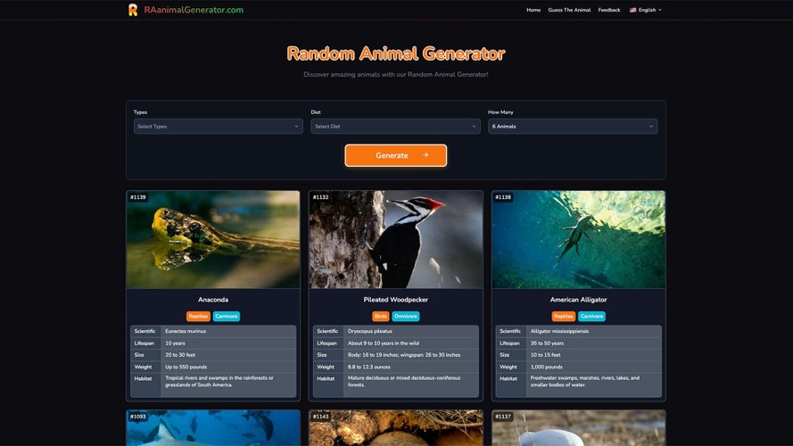 Random Animal Generator