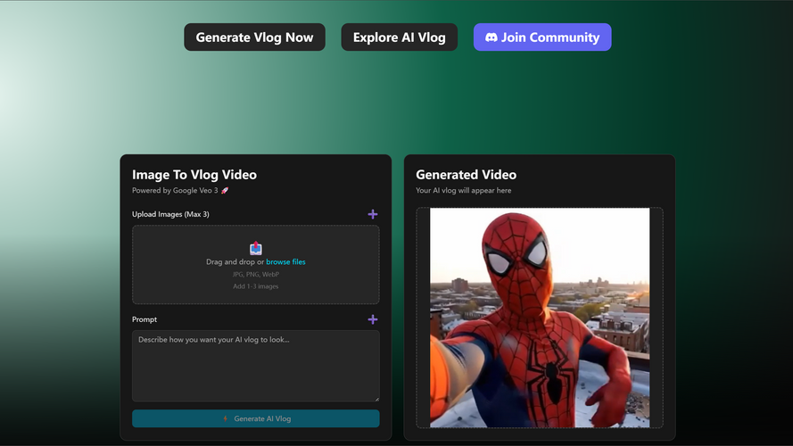 AI vlog video Maker
