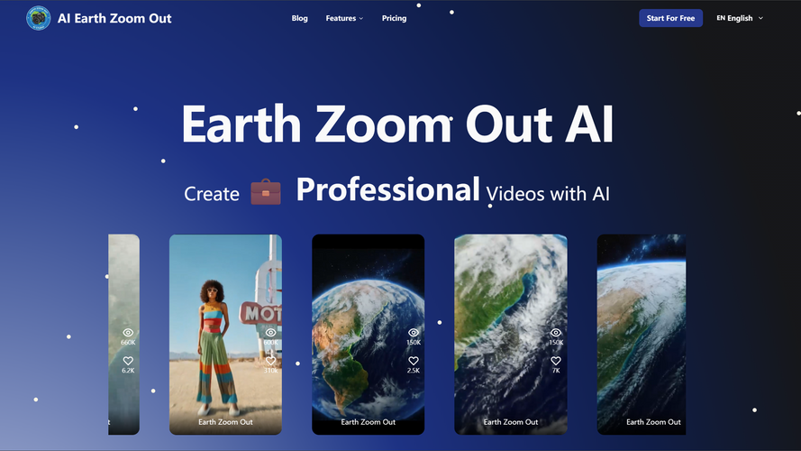AI Earth Zoom Out