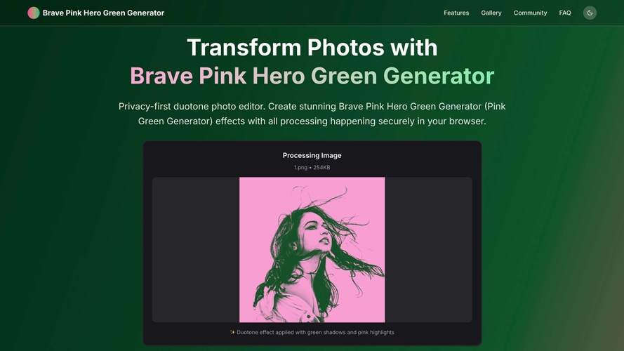 Brave Pink Hero Green