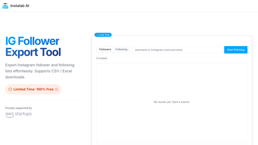 IG Follower Export Tool by Instalab AI