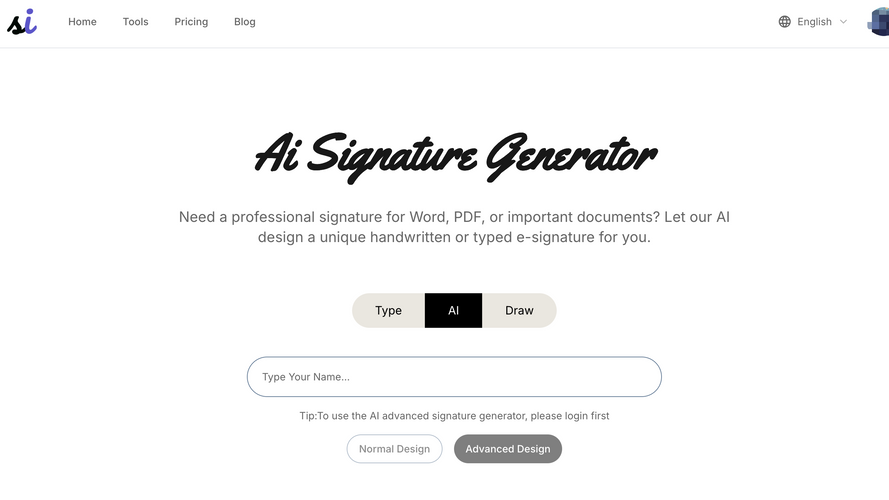 AI Signature Generator