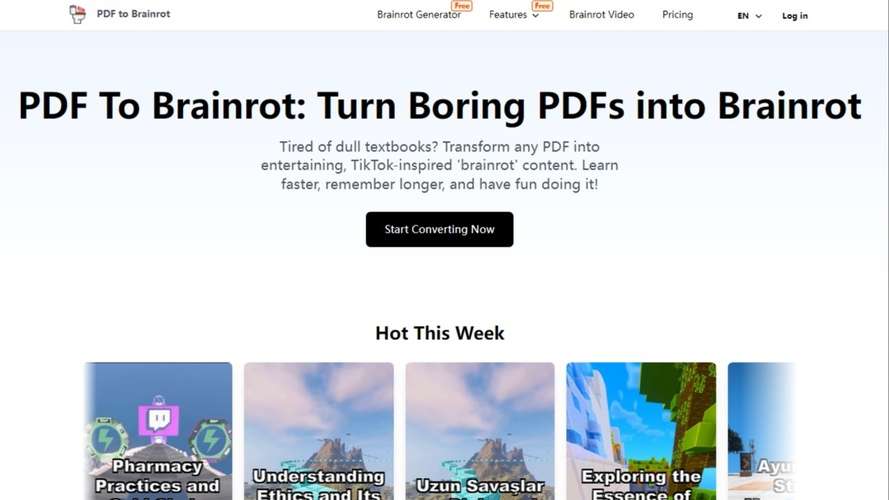 PDF to Brainrot