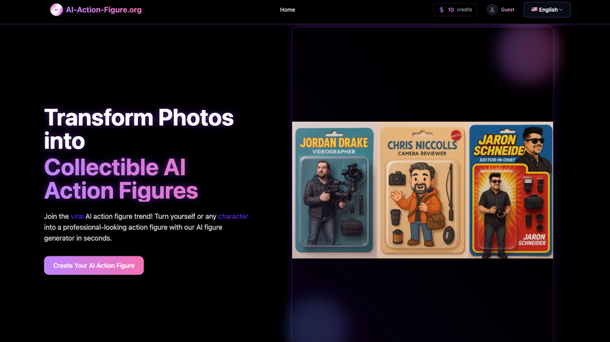 AI Action Figure Creator | Transform Photos into Action Figures