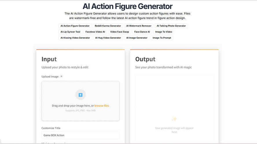 AI Action Figure Generator