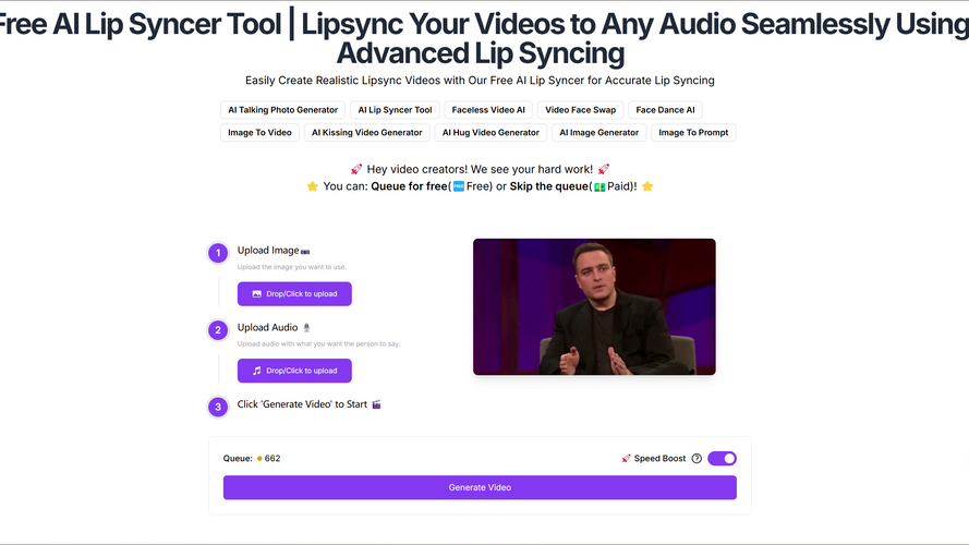 Free AI Lip Syncer Tool