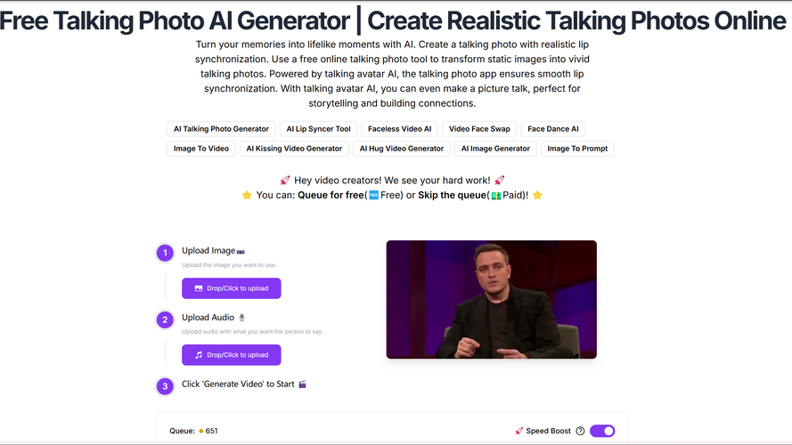 Free Talking Photo AI Generator