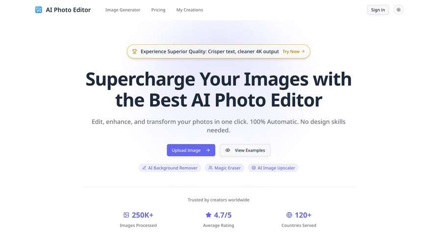 AI Photo Editor - Free Online AI Image Editor & Enhancer