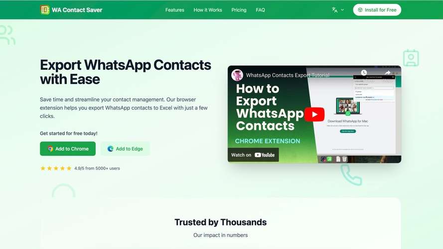 WA Contacts Saver