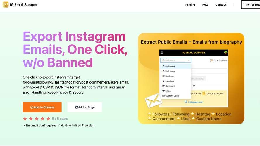 IG Email Scraper