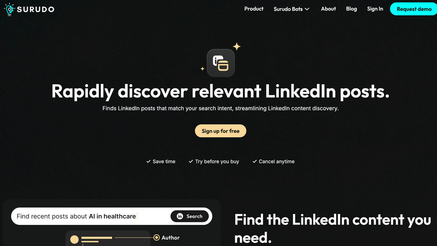 Surudo Semantic Search Bot