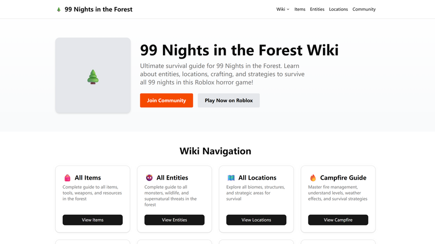 99 Nights in the Forest Wiki