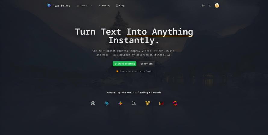 Text To Any