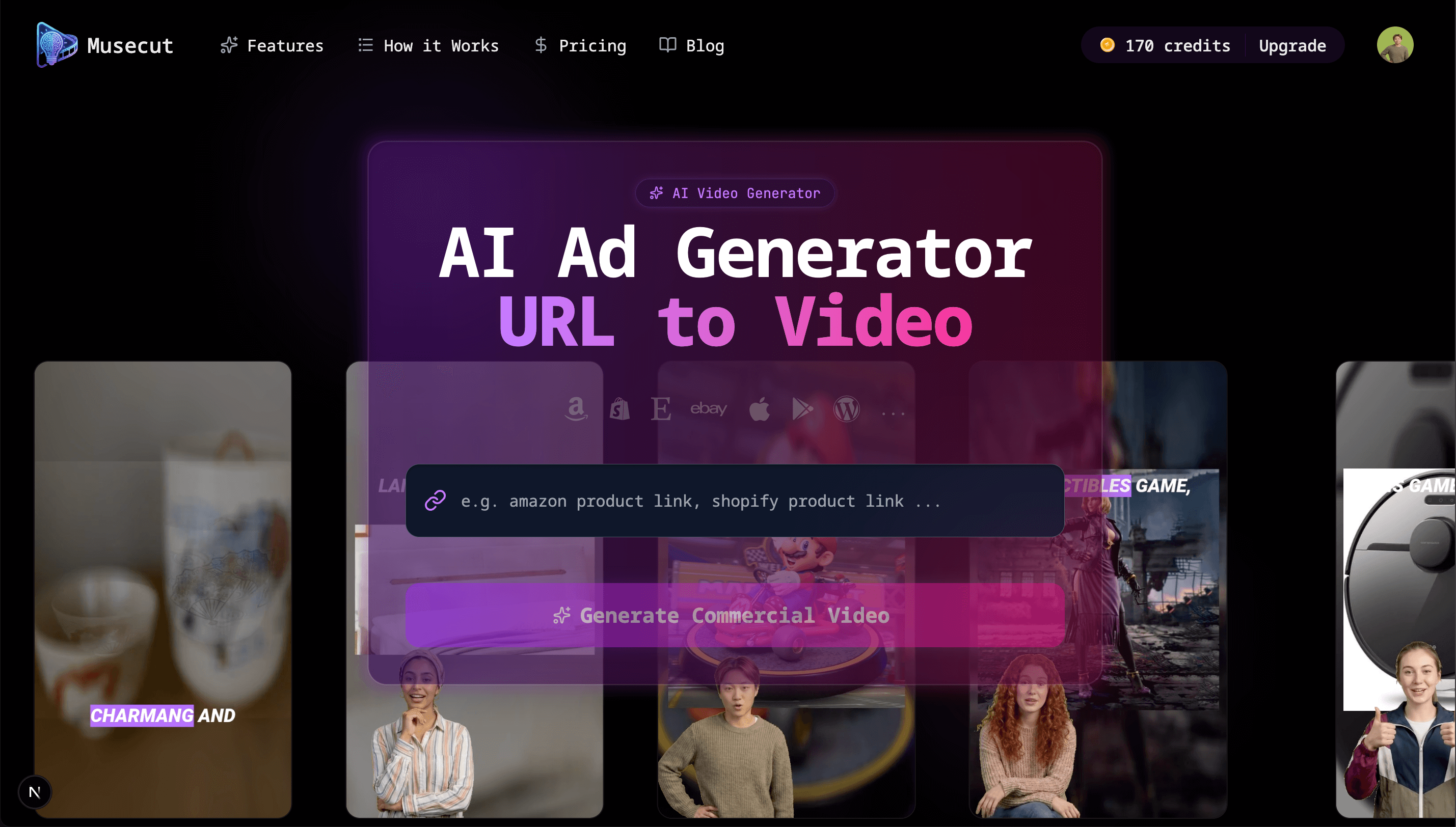 MuseCut - ai ad generator