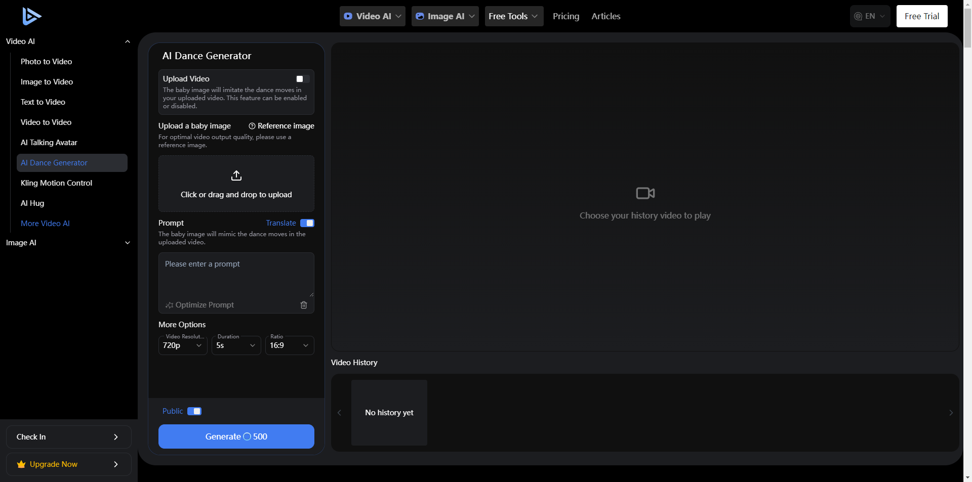 AI Facefy Dance Video Generator