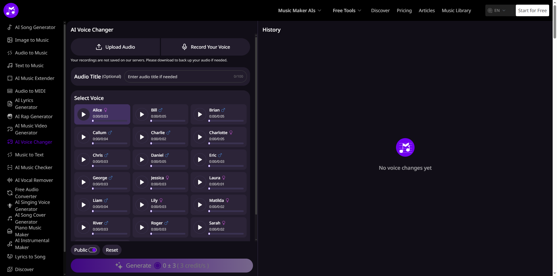 Music Maker AI Voice Changer