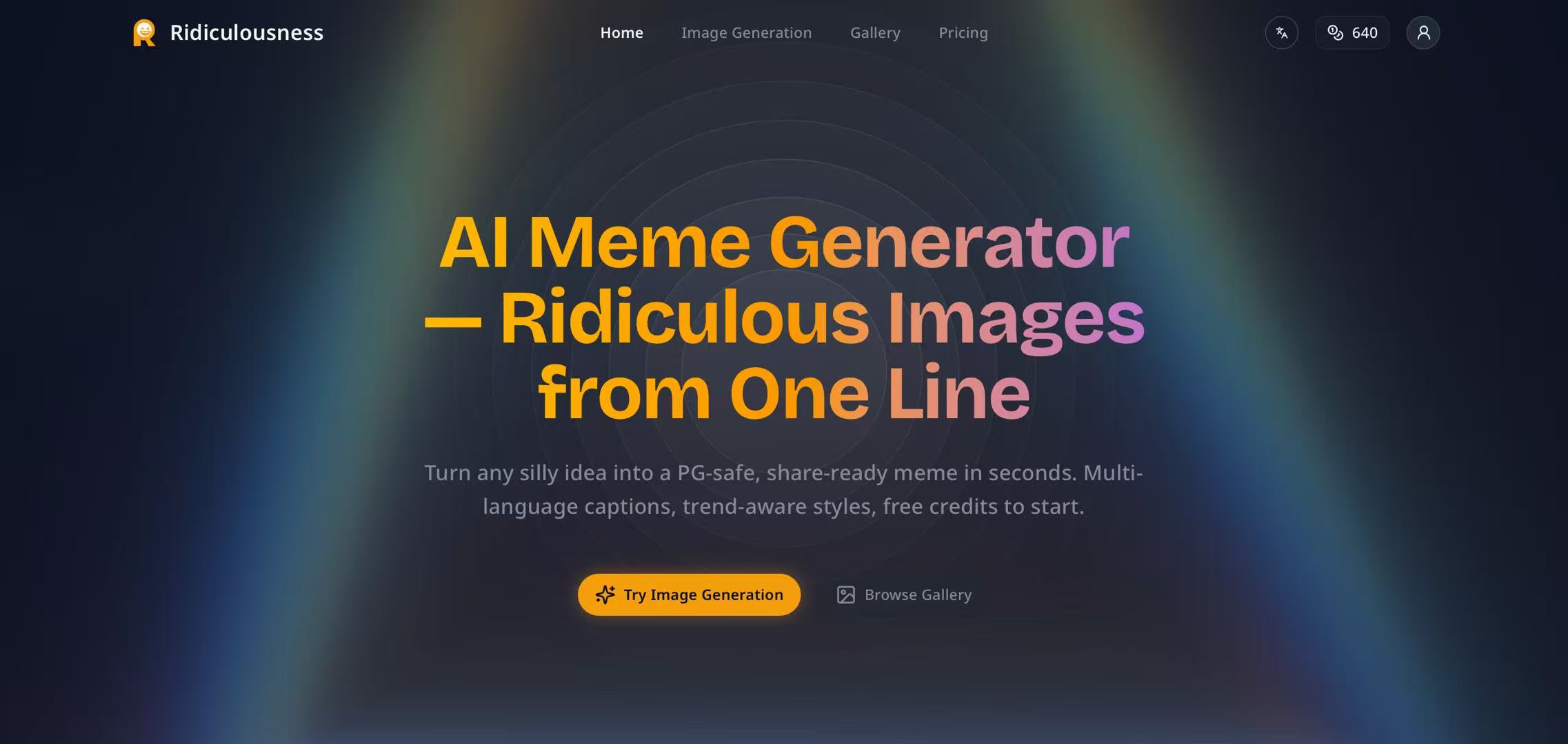 Ridiculousness – Turn one line into an AI meme