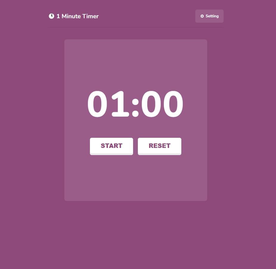 1 Minute Timer