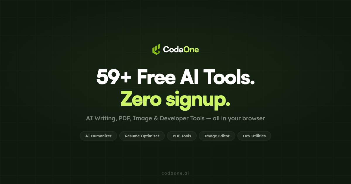 CodaOne AI