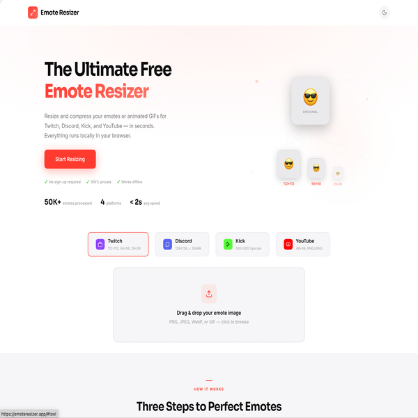 Free Emote Resizer