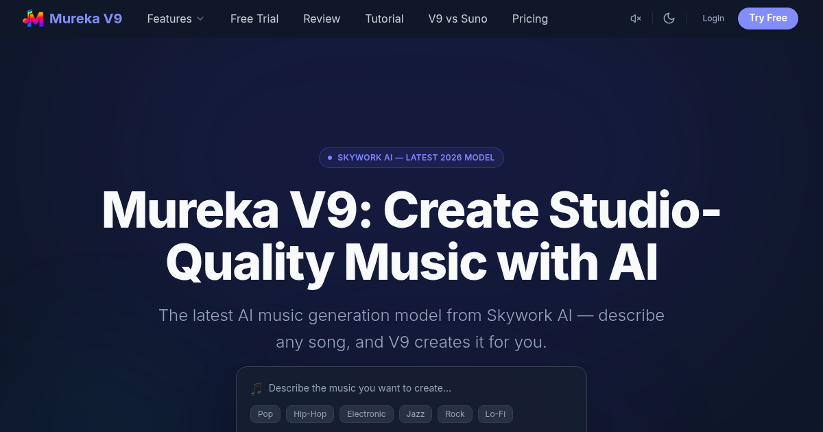 Mureka V9 AI Music Generator
