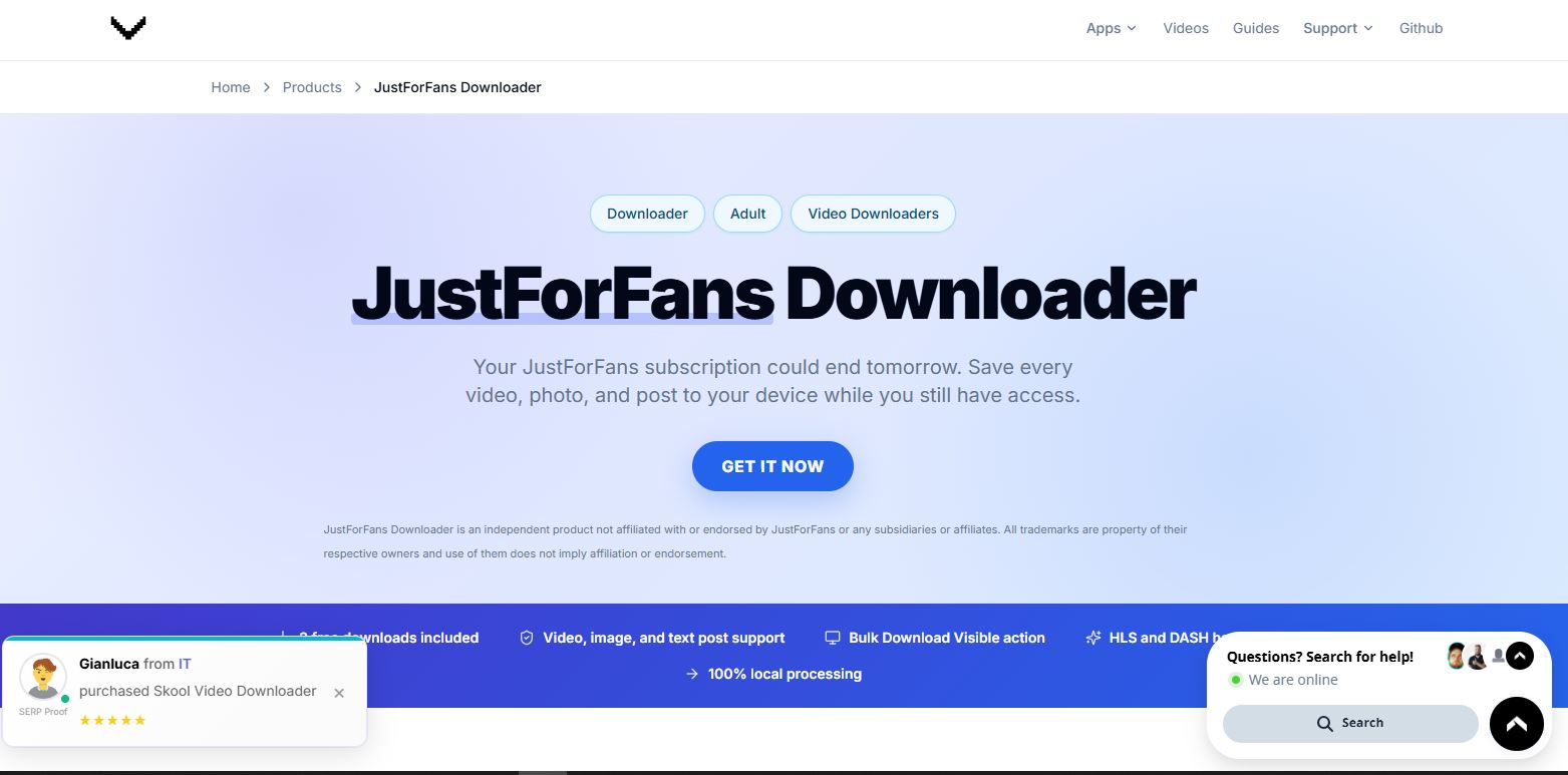 JustForFans Downloader