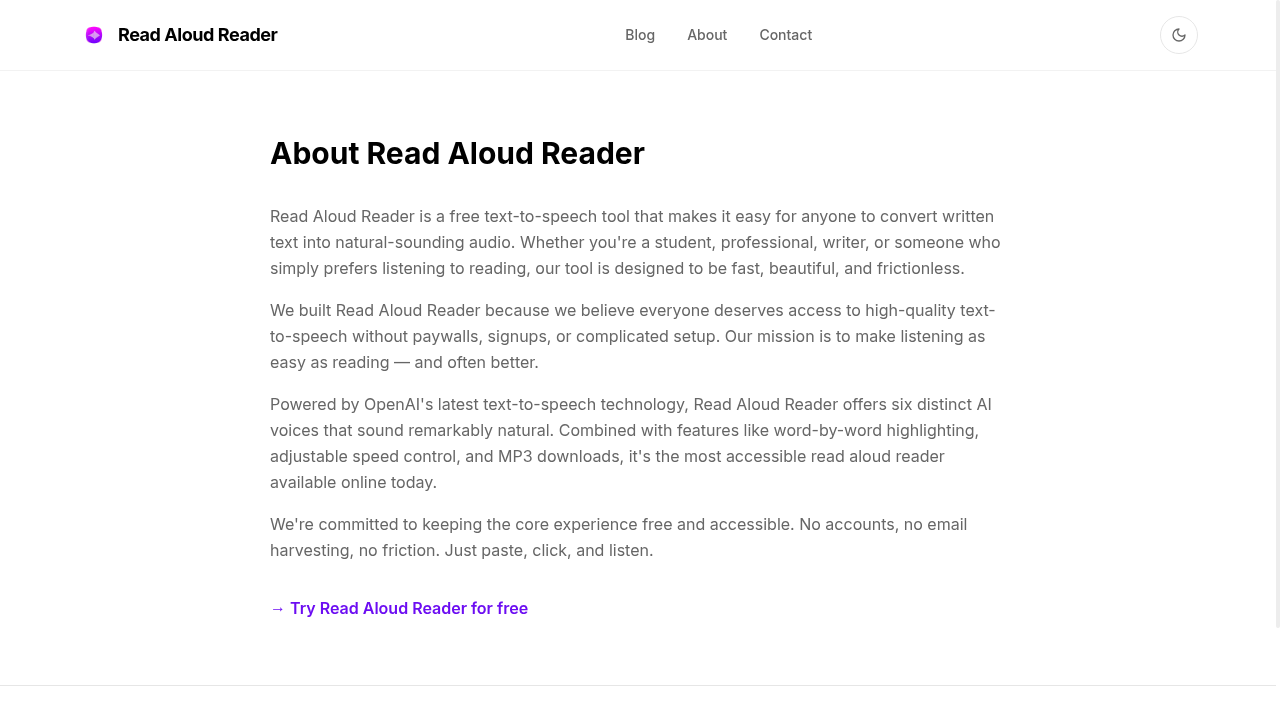 Read Aloud Reader