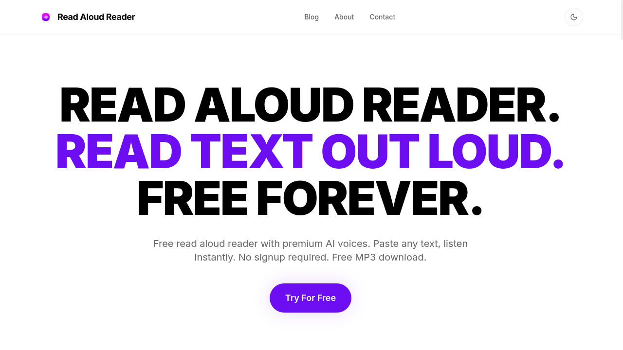 Read Aloud Reader