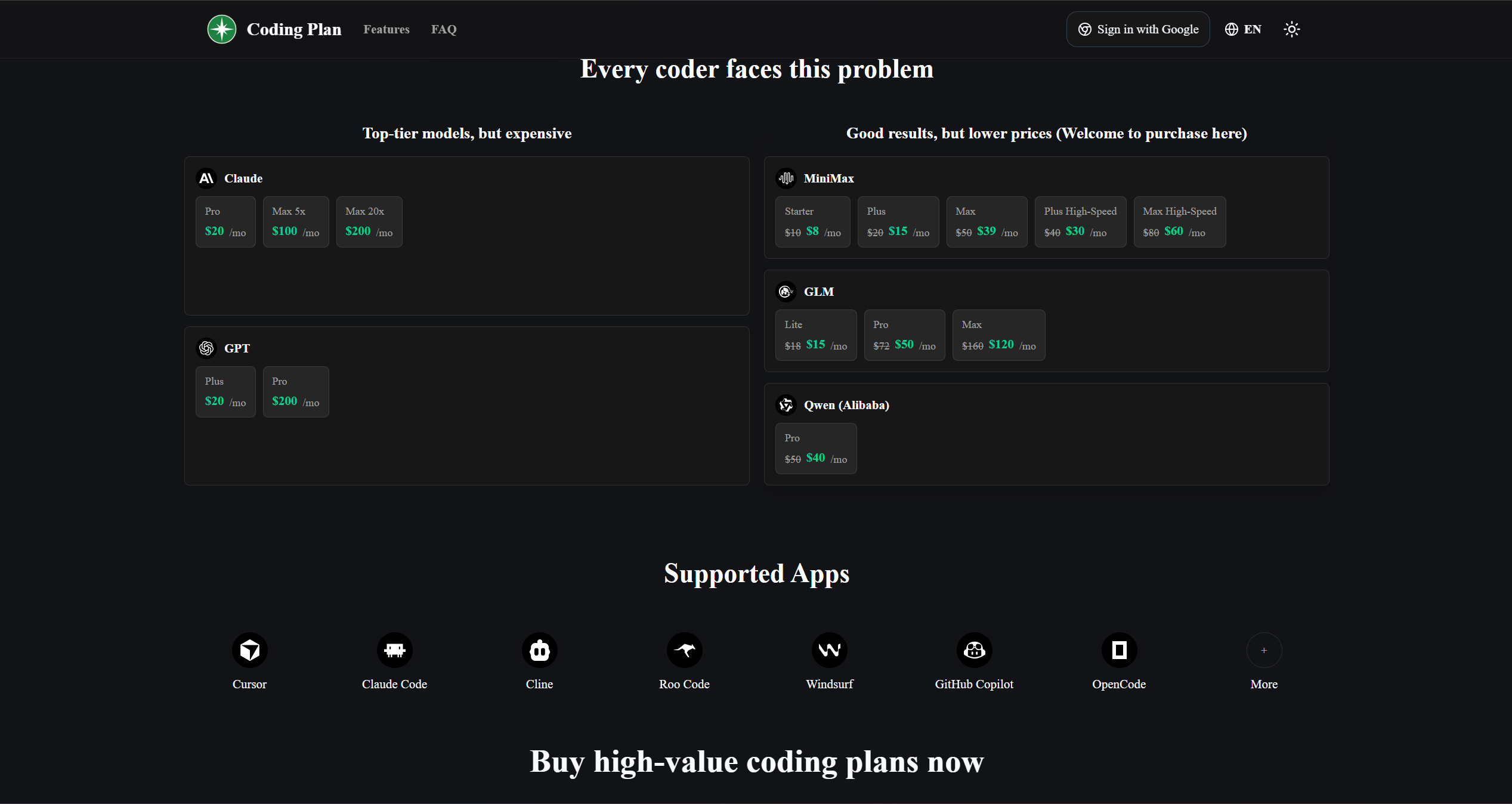 Coding Plan