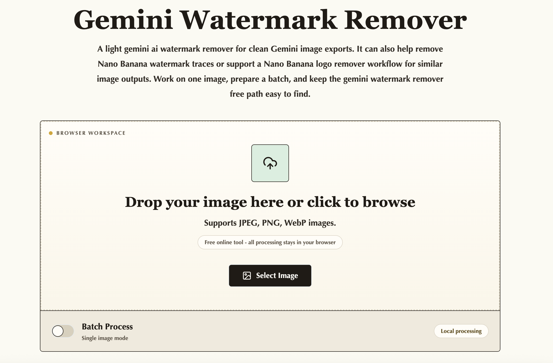 Gemini Watermark Remover