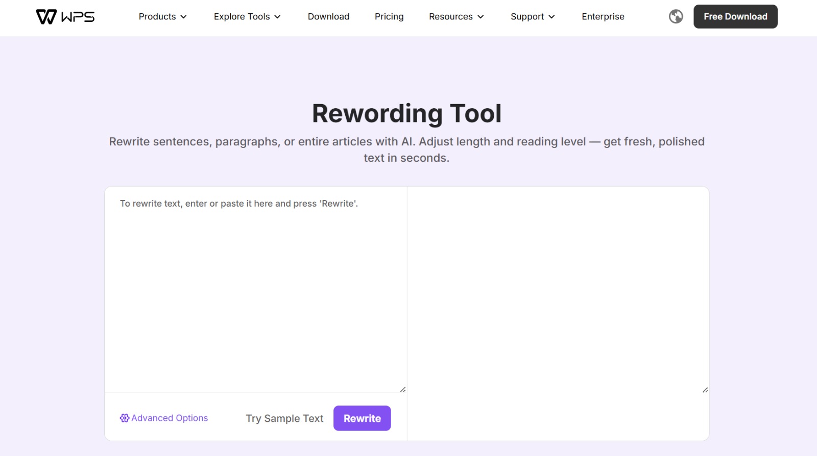 Rewording Tool