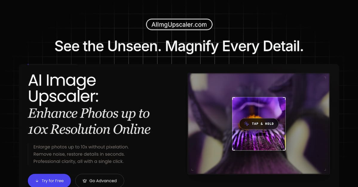 AI photo upscaler