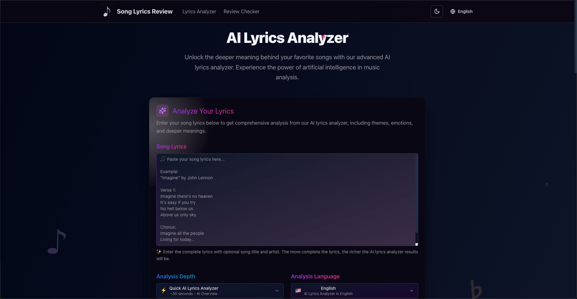 Song Lyrics Review