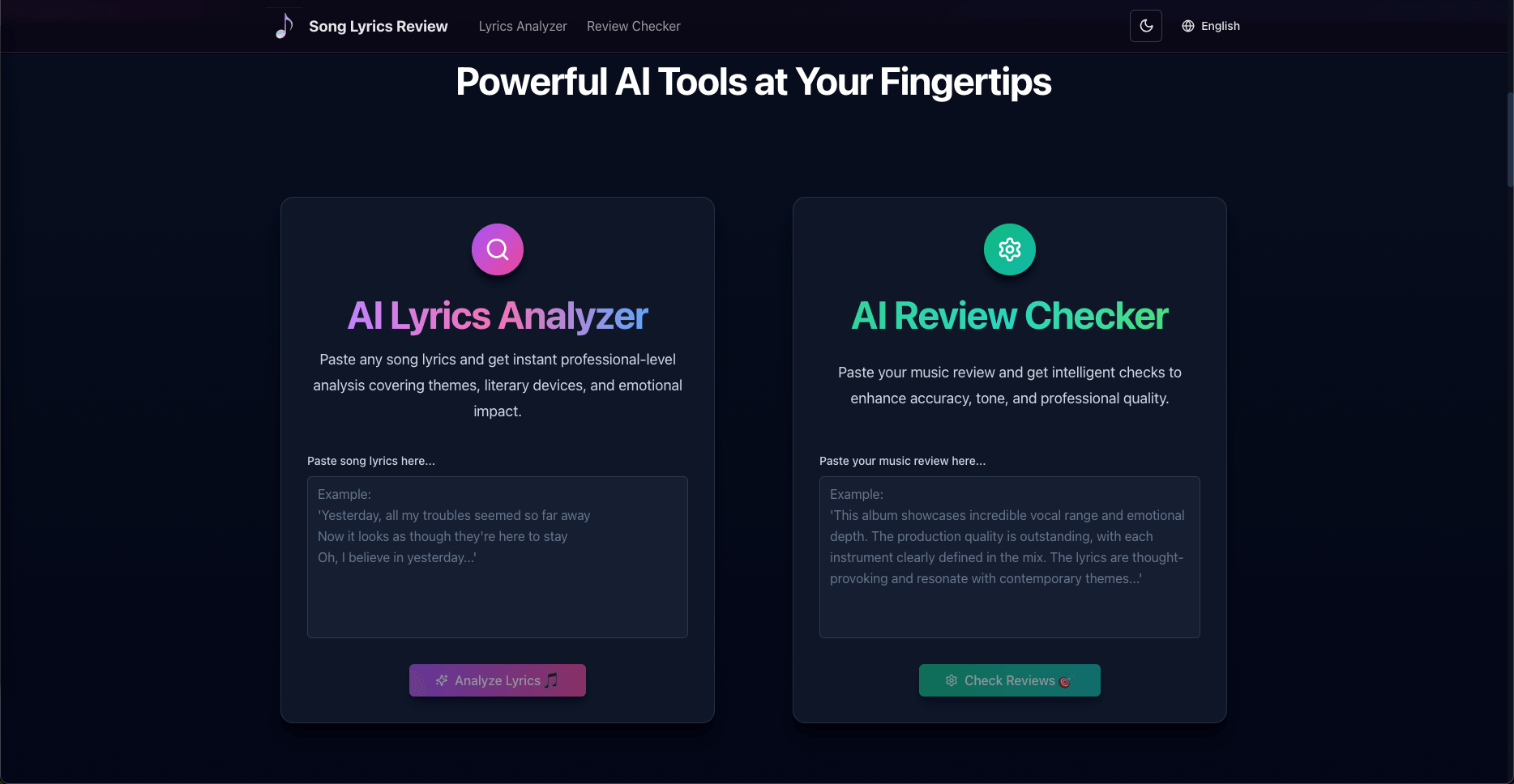 Song Lyrics Review