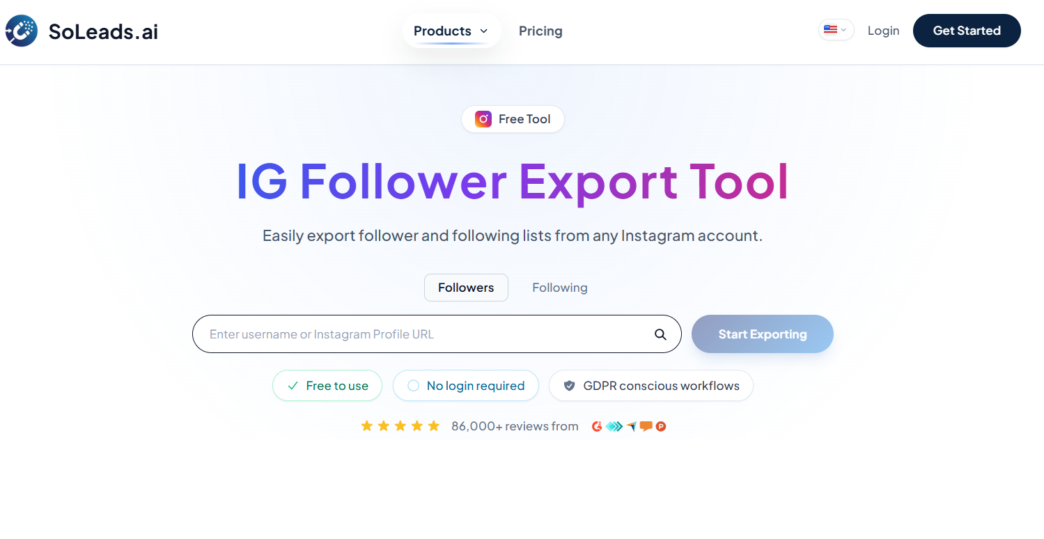 IG Follower Export Tool