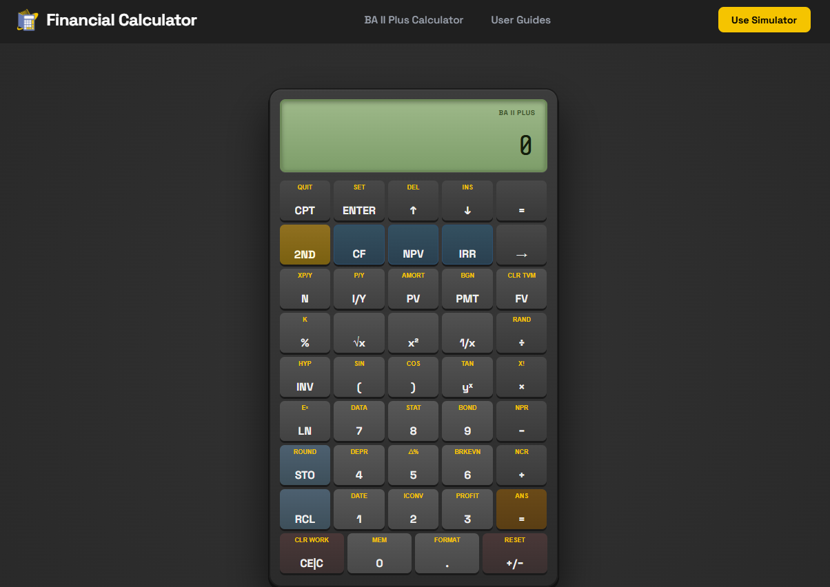 BA II Plus Financial Calculator