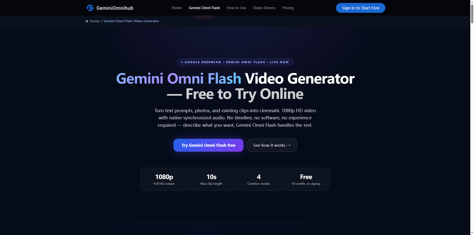 Gemini Omni Flash Video Generator
