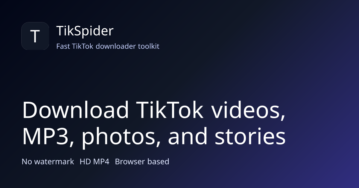 TikSpider